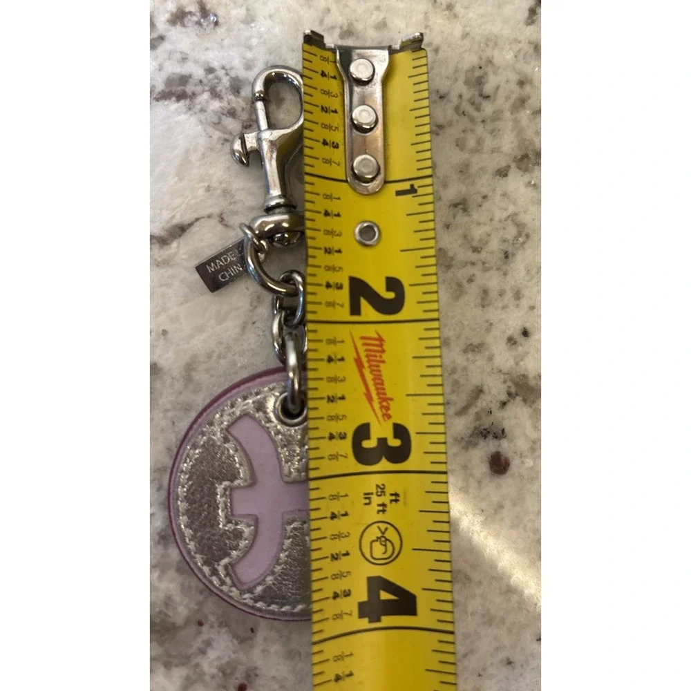 VTG Rare Limited Edition Coach Pisces Astrology‎ Charm Key Chain Pink Silver Y2K